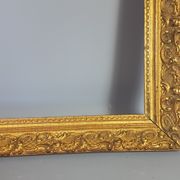 Old wooden frame - golden stucco period 1900 66x50cm, leaf 57x41 cm S26