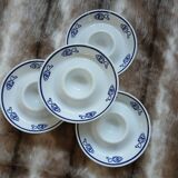 4 White Square Egg Cups