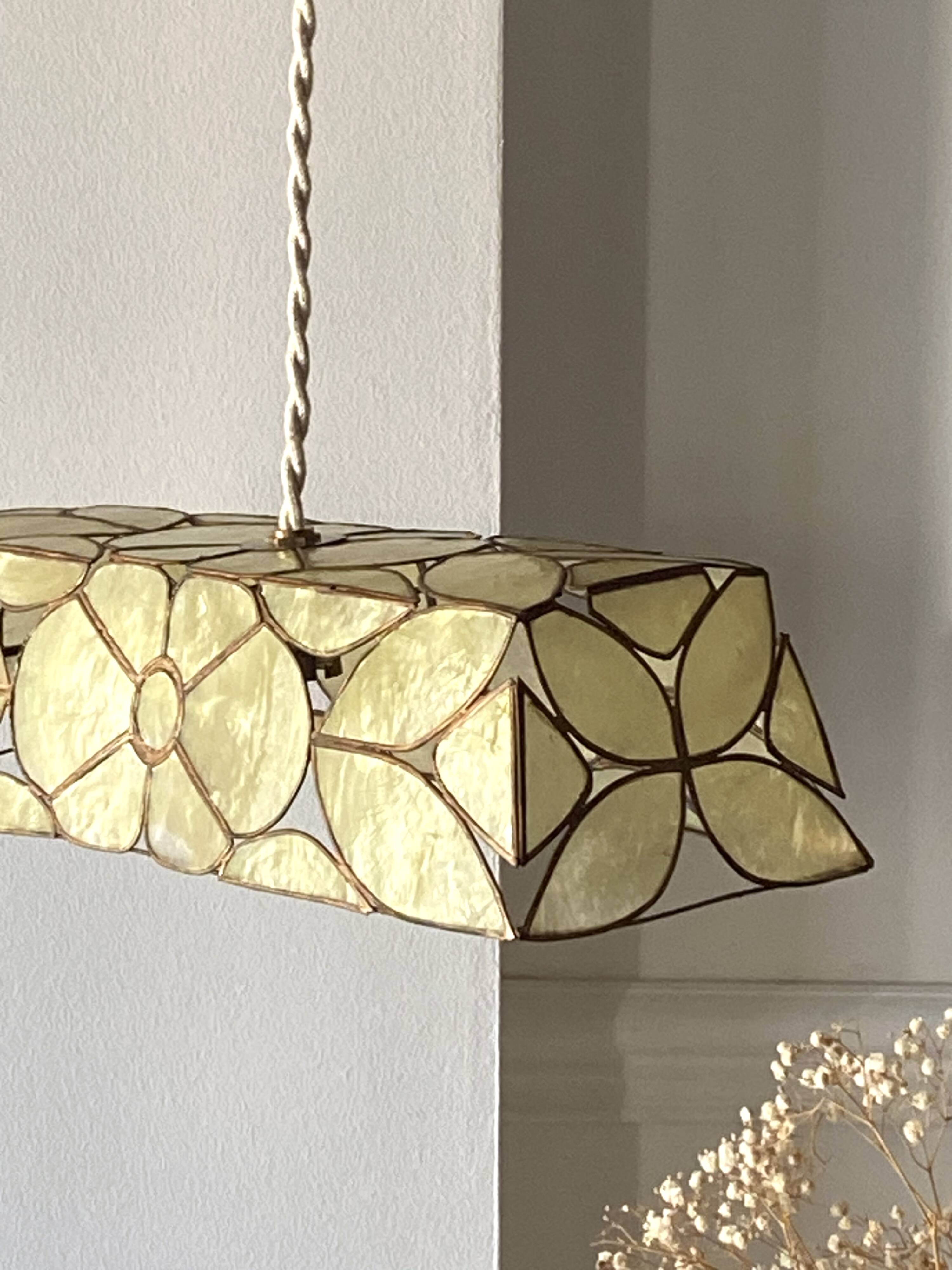 60s mother-of-pearl pendant