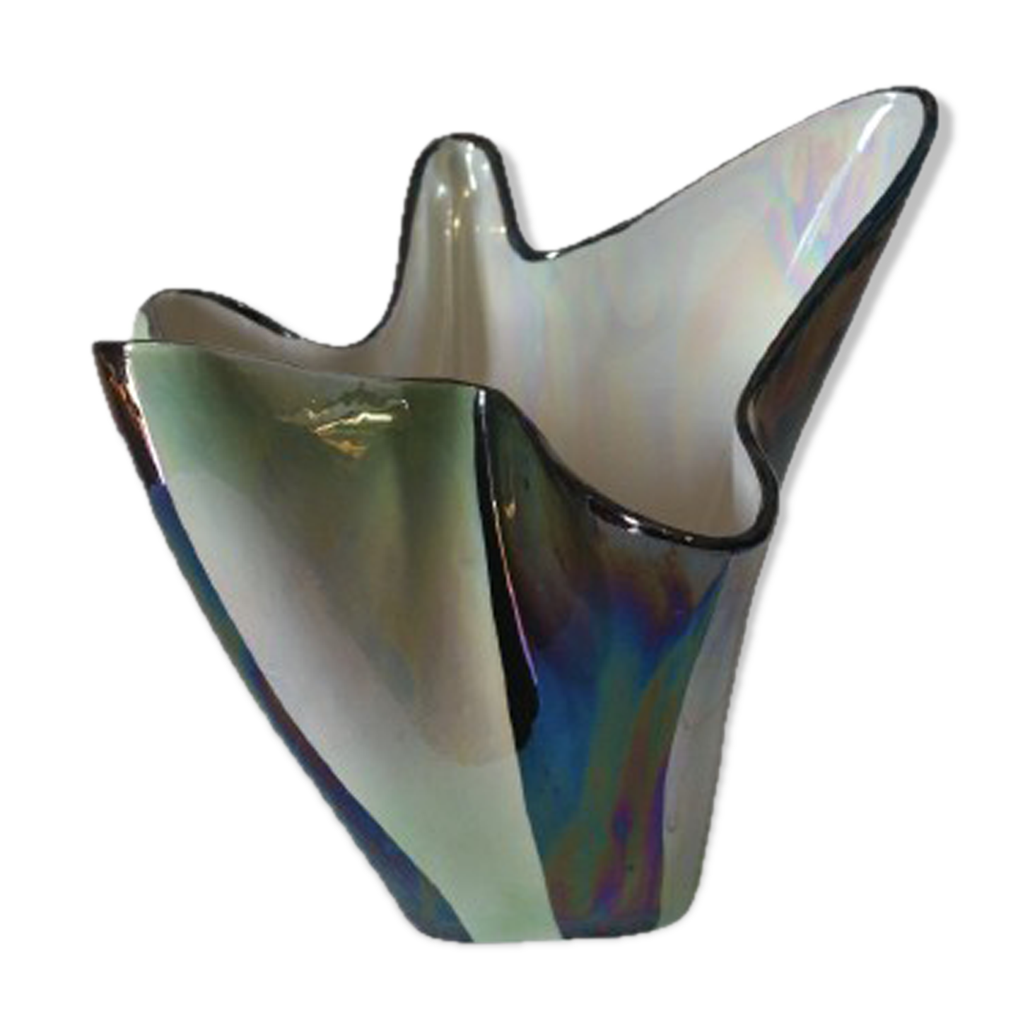 Free-form art deco vase Vincenzo Bertolotti