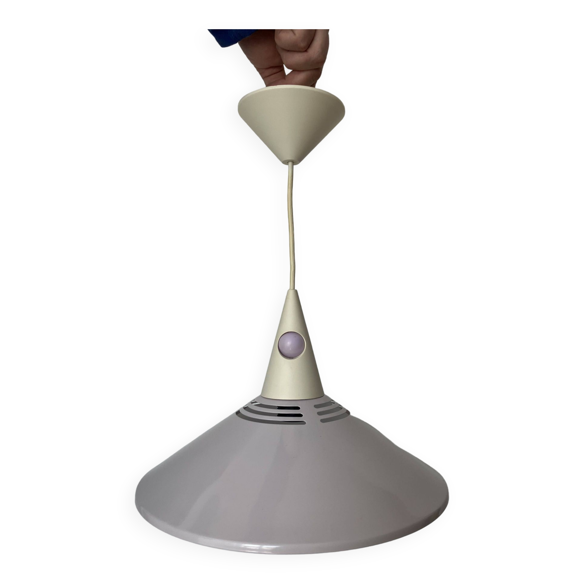 Brilliant lilac postmodern pendant light