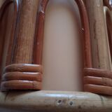 Pair of bamboo sconces