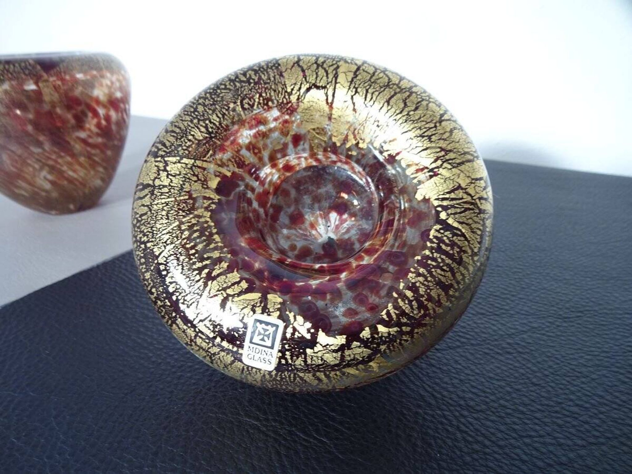 Maltese Glass Ashtrays from Mdina, 1960s, Set of 2