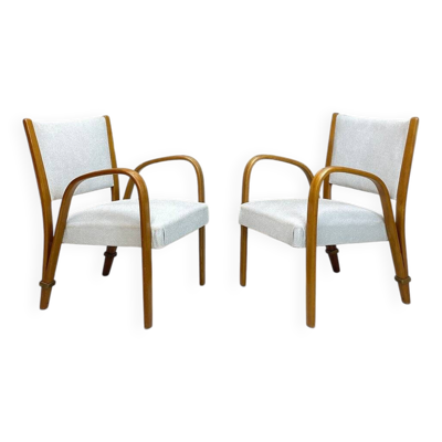 Paire de fauteuils Bow