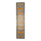 Vintage Turkish Oushak Handmade Wool Cotton Orange Runner 74x325