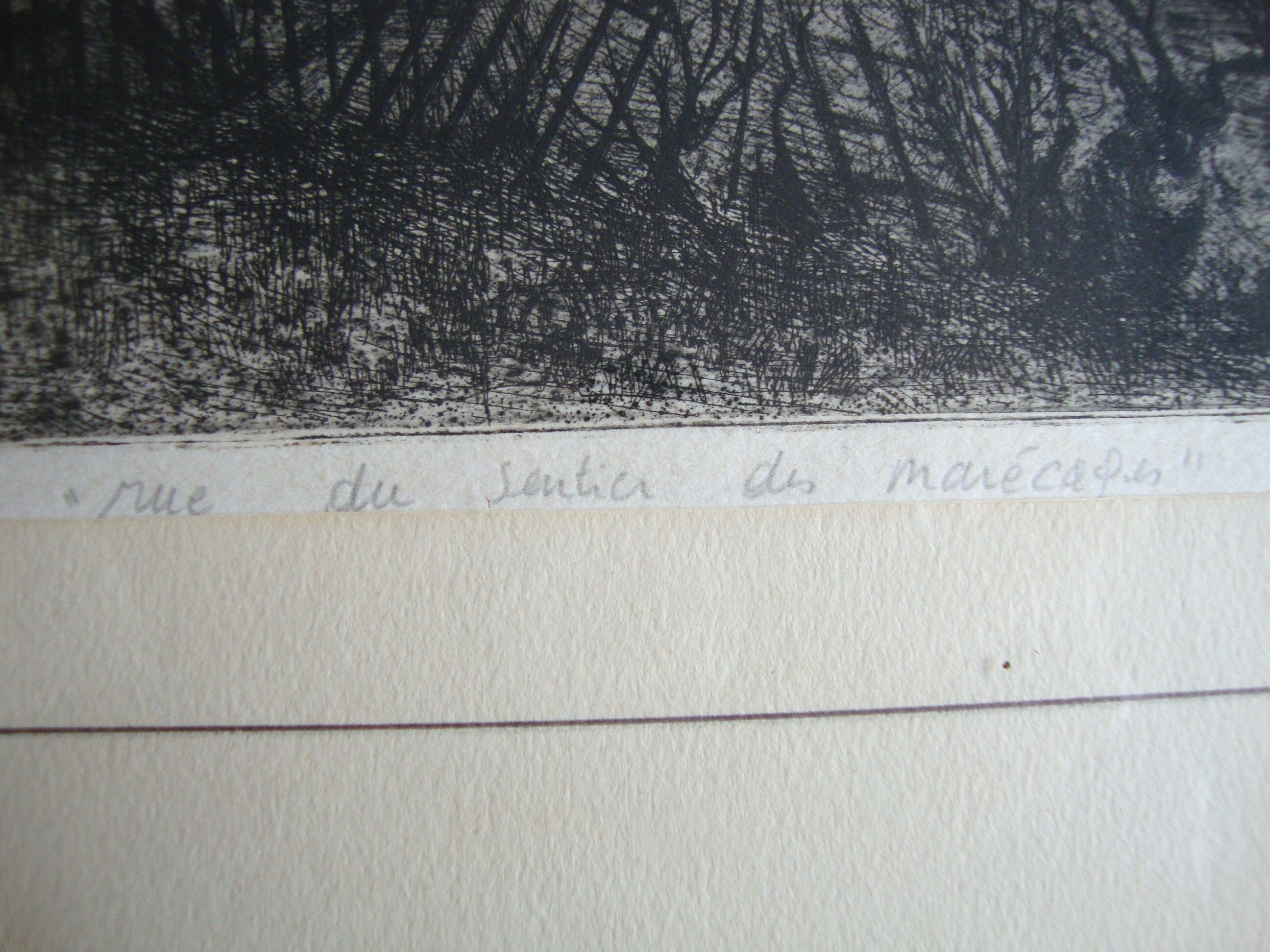 Engraving artist's proof located and signed