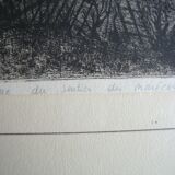Gravure épreuve d'artiste située et signée