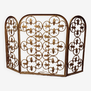 Decorative grille, wrought iron firewall 1940, 1950