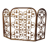 Decorative grille, wrought iron firewall 1940, 1950
