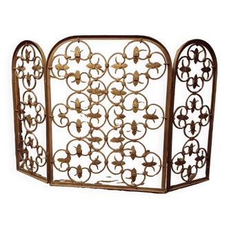 Decorative grille, wrought iron firewall 1940, 1950