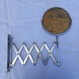 Seventies chrome extendable articulated mirror