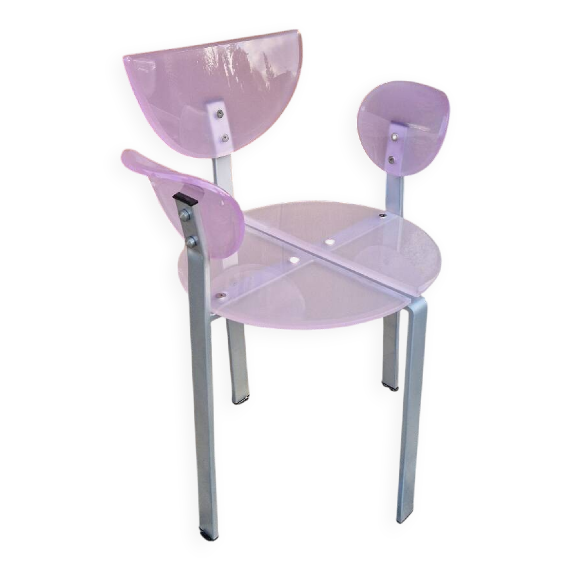 Chaises en plexiglas Piretti vintage