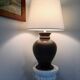 Lampe pied en terre cuite