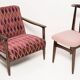 Blush Pink Bouclé Chair, Mid-Century Modern, designed by Mr. Zielinski, Europe, 1960s