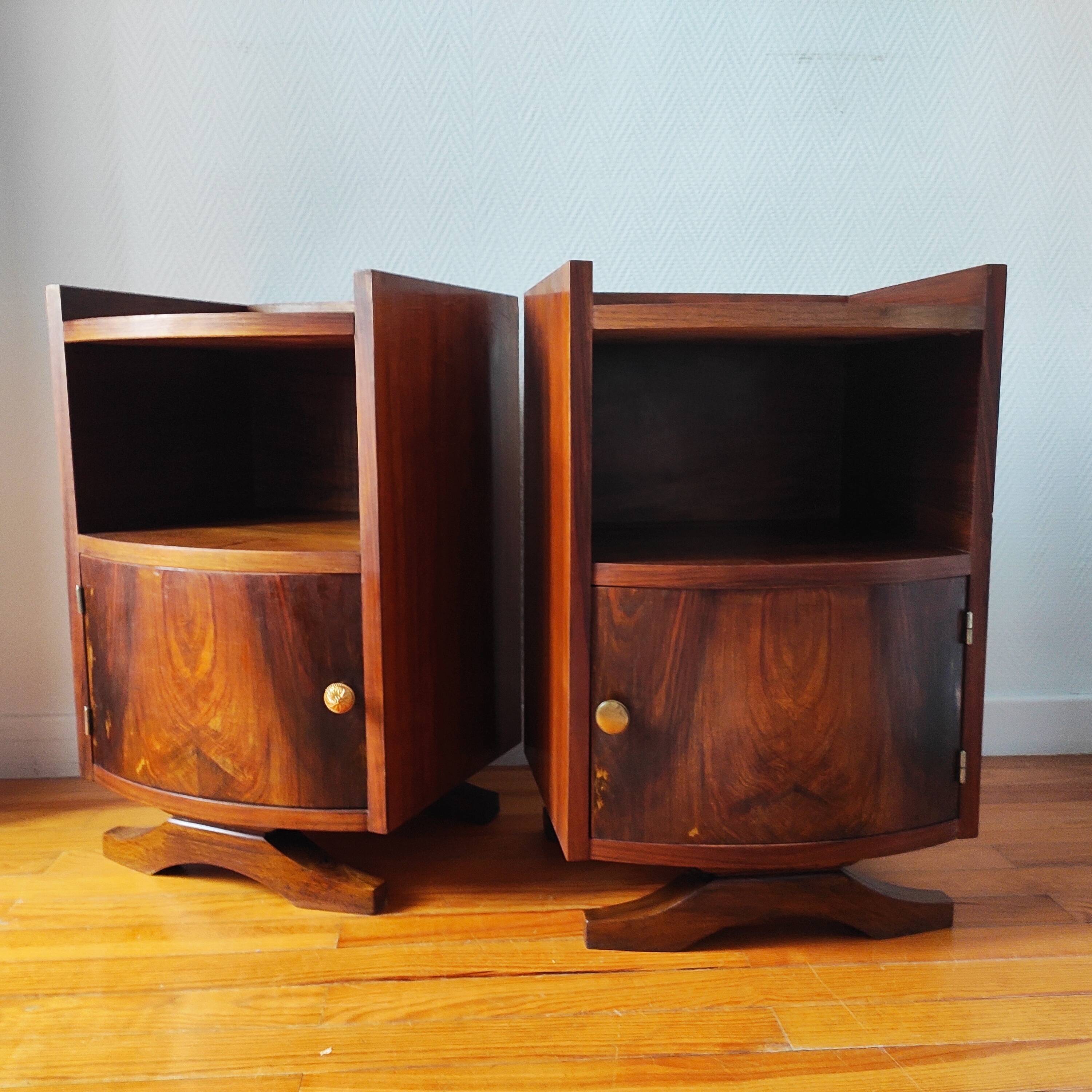 Pair of Art Deco bedside tables