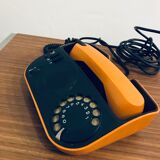 Vintage phone Orange, TELIC, design f. guirin