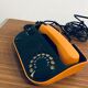 Vintage phone Orange, TELIC, design f. guirin
