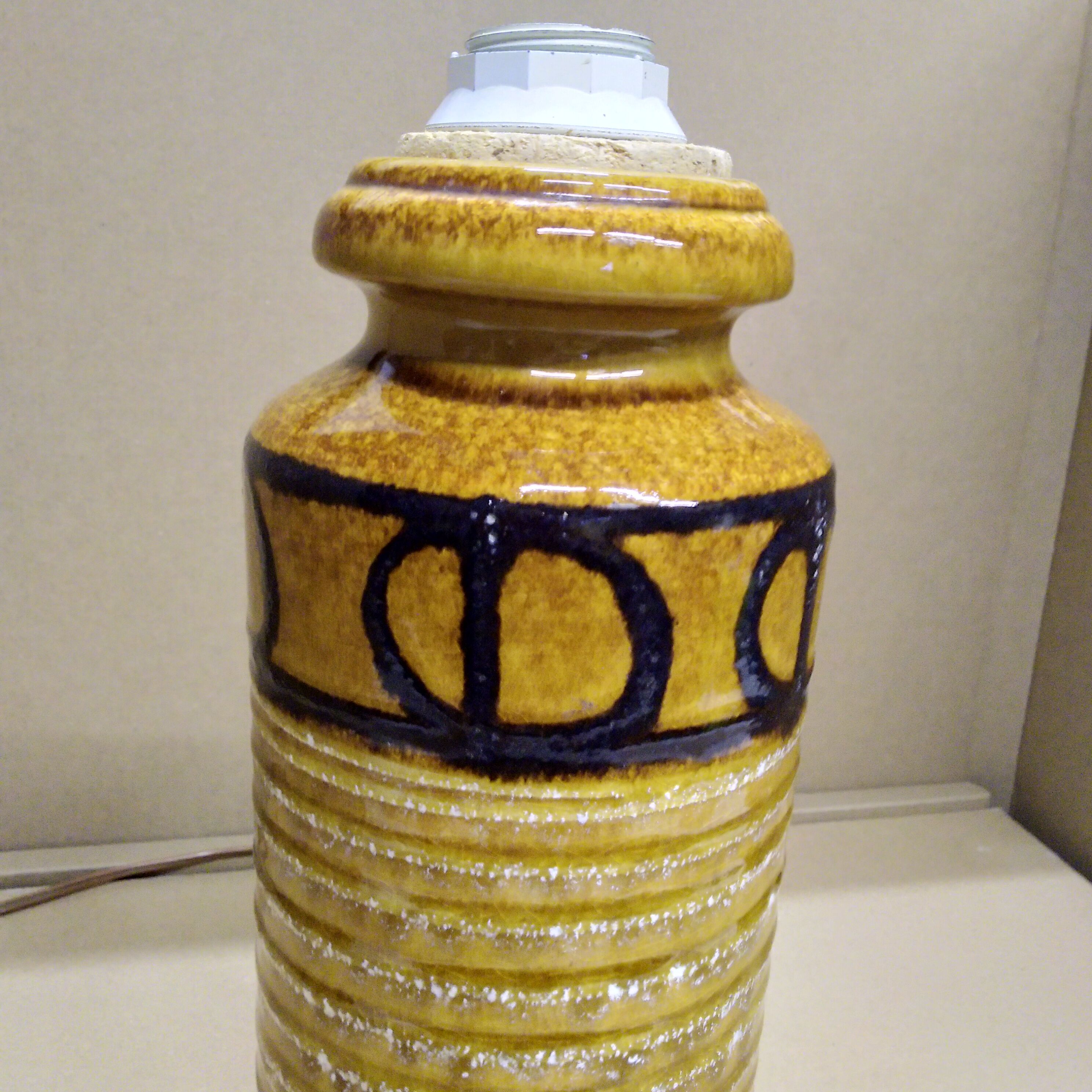 Vintage ceramic lamp foot