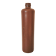 bottle, vase, soliflore in brown glazed stoneware