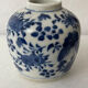 China blue white pot with butterfly bird décor nineteenth signature 4 characters