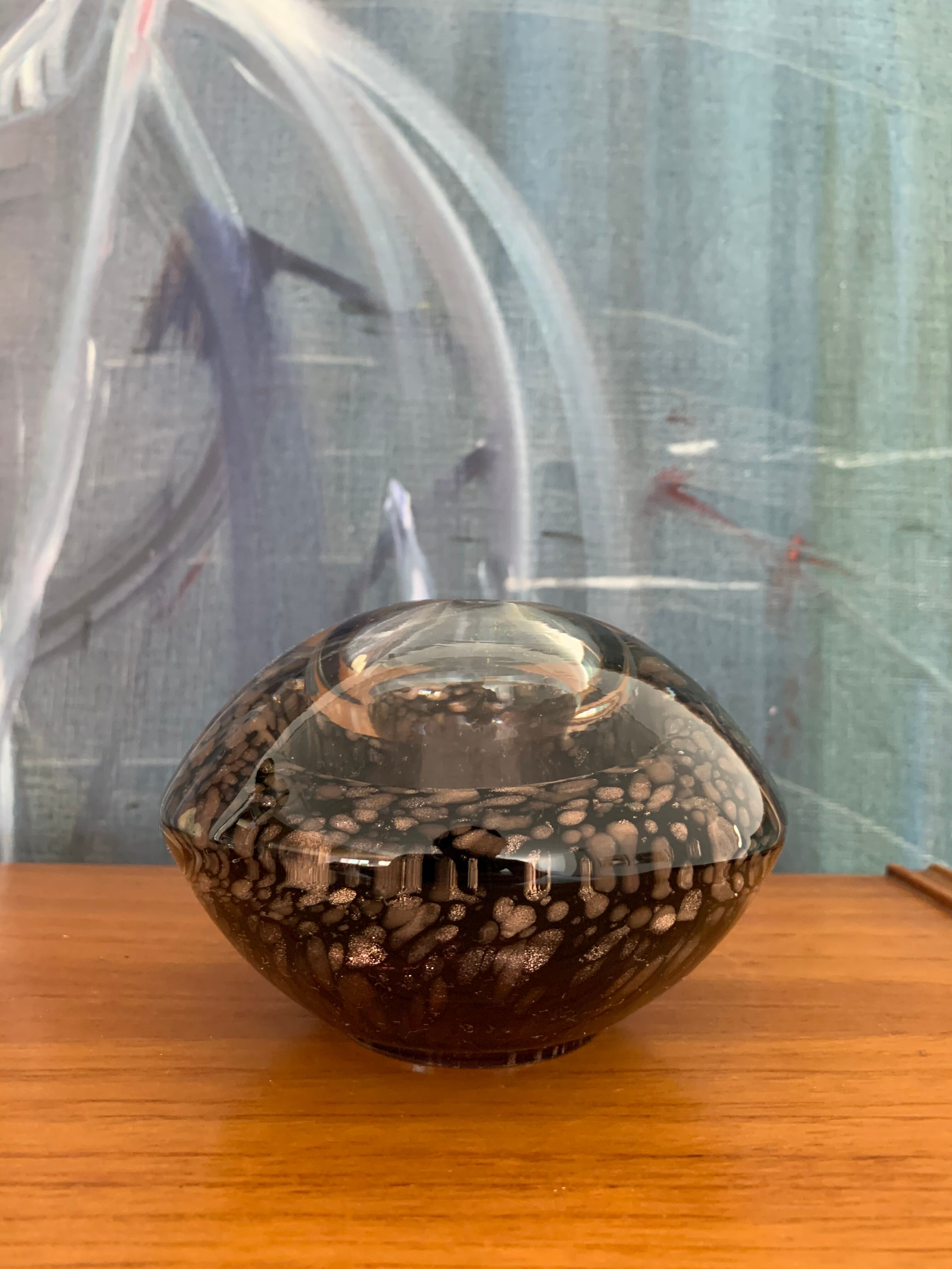 Murano inclusions paper paper press vase