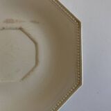 Set of 4 octagonal pearl plates Creil & Montereau 19th