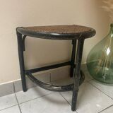 Table d’appoint ou chevet en rotin vintage