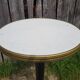 Ancient table eat standing art deco pied fonte noir - vintage formica plateau