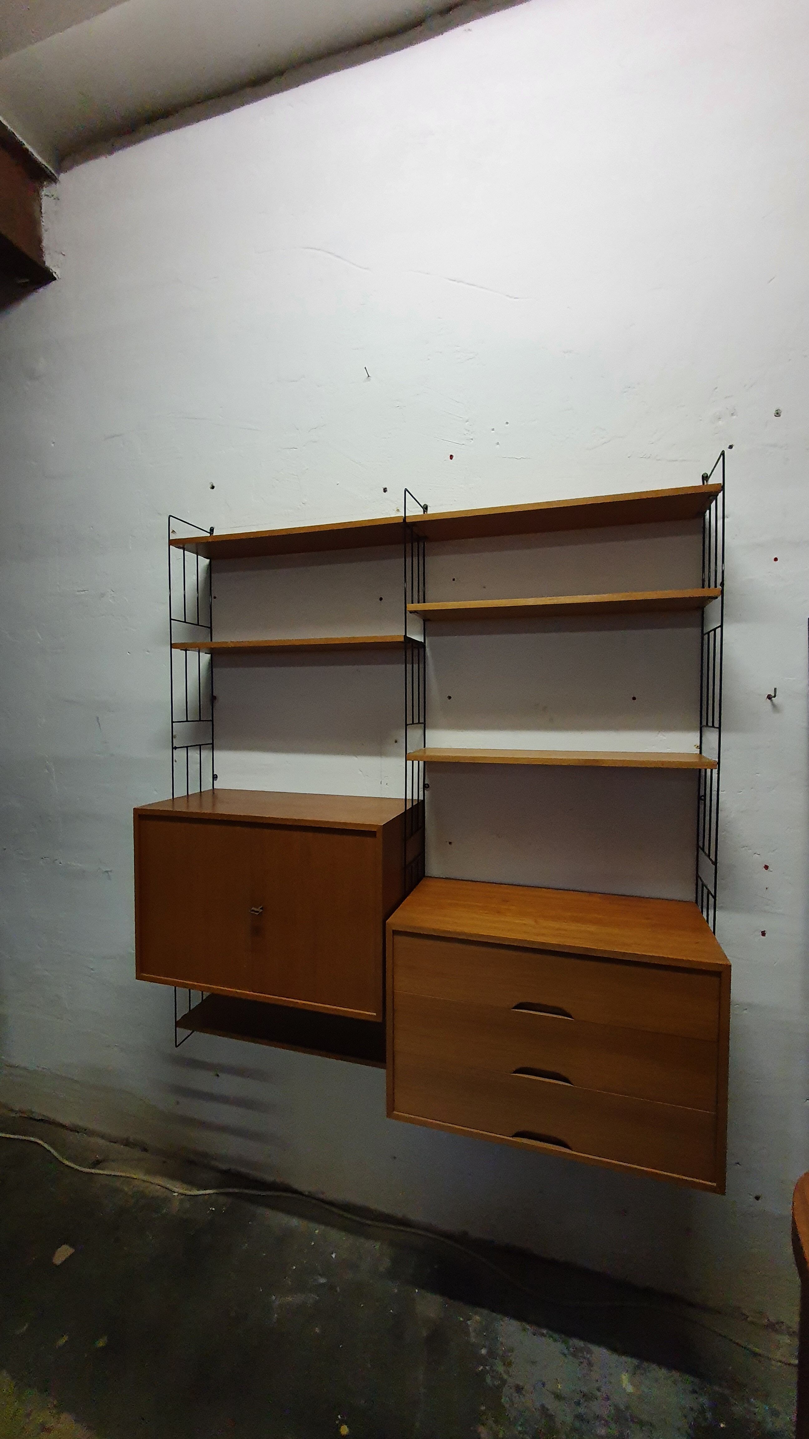 Wall bookcase wall bookcase edition WHB Germany from the 60s