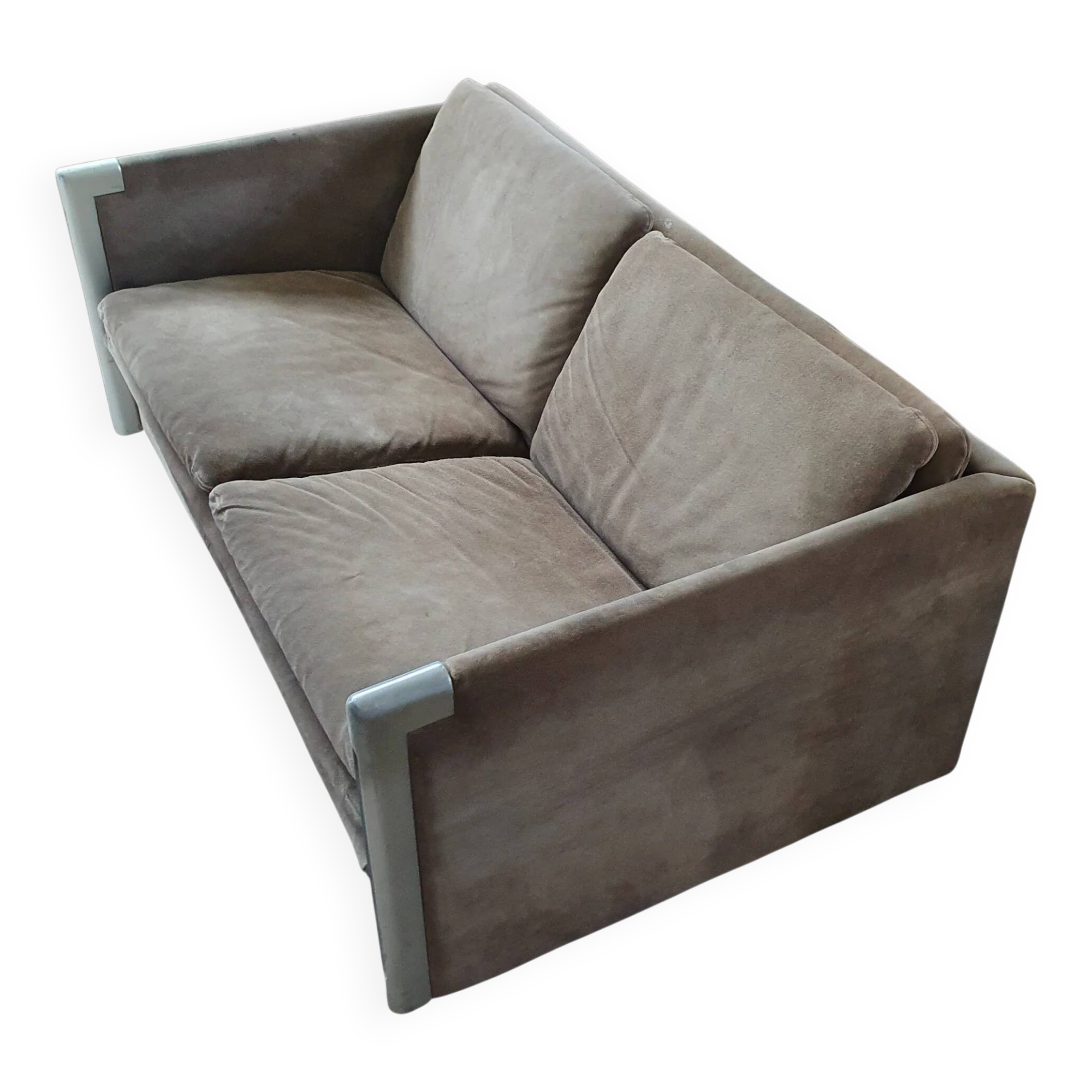 Sandwich sofa / Clair Bataille. Paul Ibens. Upholstered. 65 x 230 x 82. Collection 1973-1974. 't Spectrum. Fully original