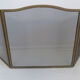 3-panel brass fireplace screen 70s