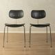 Set of 2 classic SE 68 dining chairs from the 1950s by Egon Eiermann for Wilde & Spieth