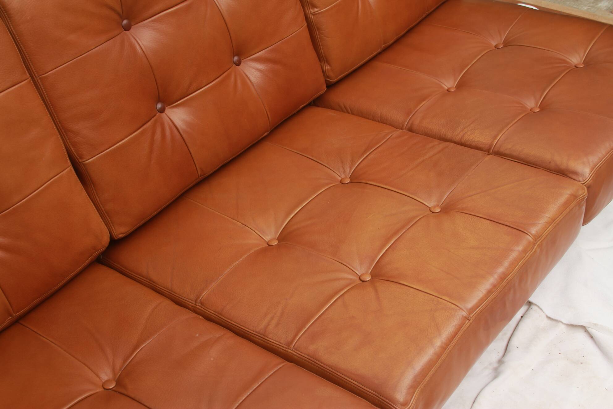 1960s 3-seater Sofa in leather