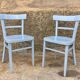 Pair of wooden chairs troquet