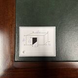 Classic English Desk with Green Inlay