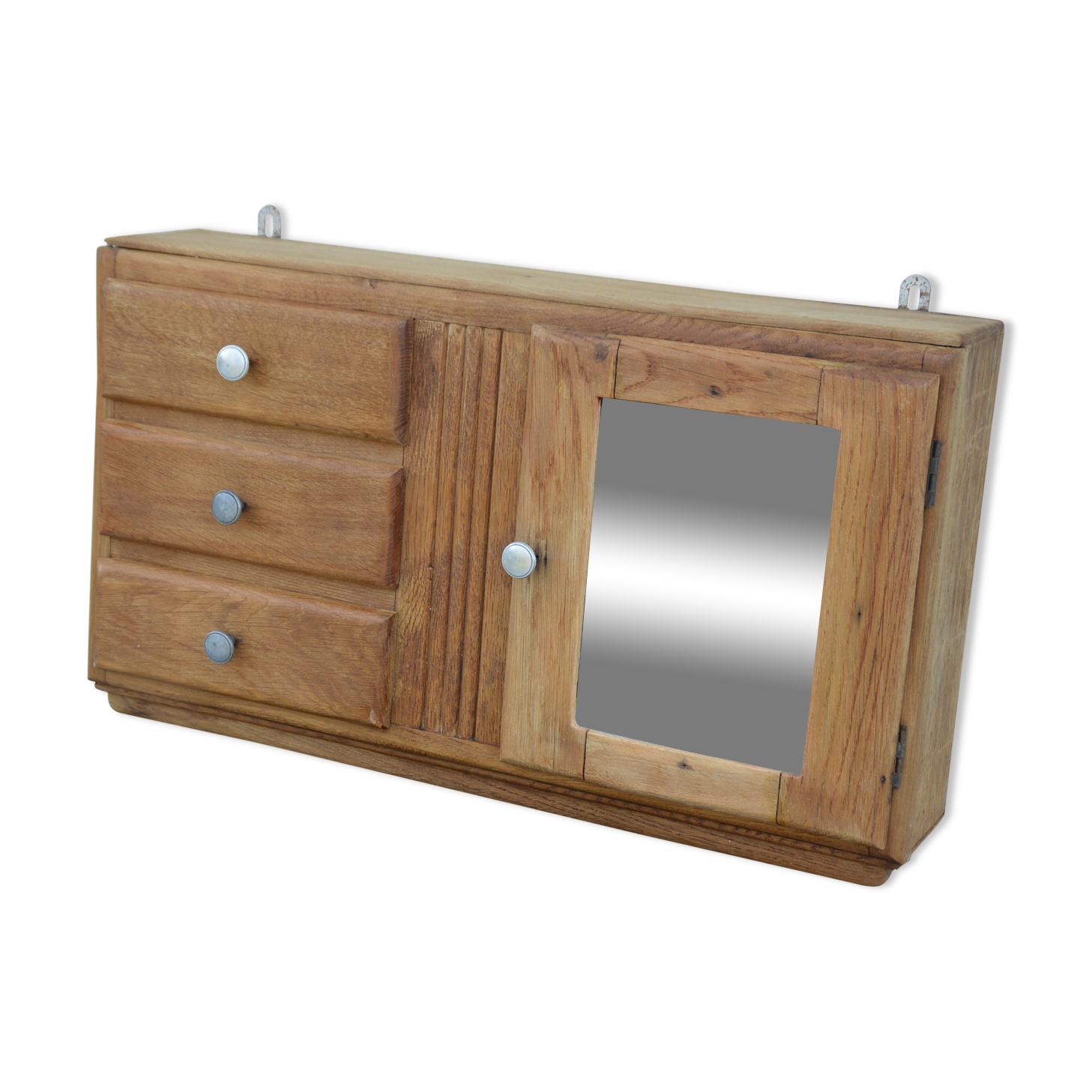 Medicine or toilet cabinet madeover wood