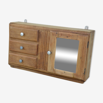 Medicine or toilet cabinet madeover wood