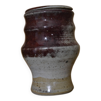 Stoneware candy dish signed