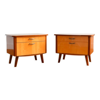 Pair of vintage bedside tables 1950s