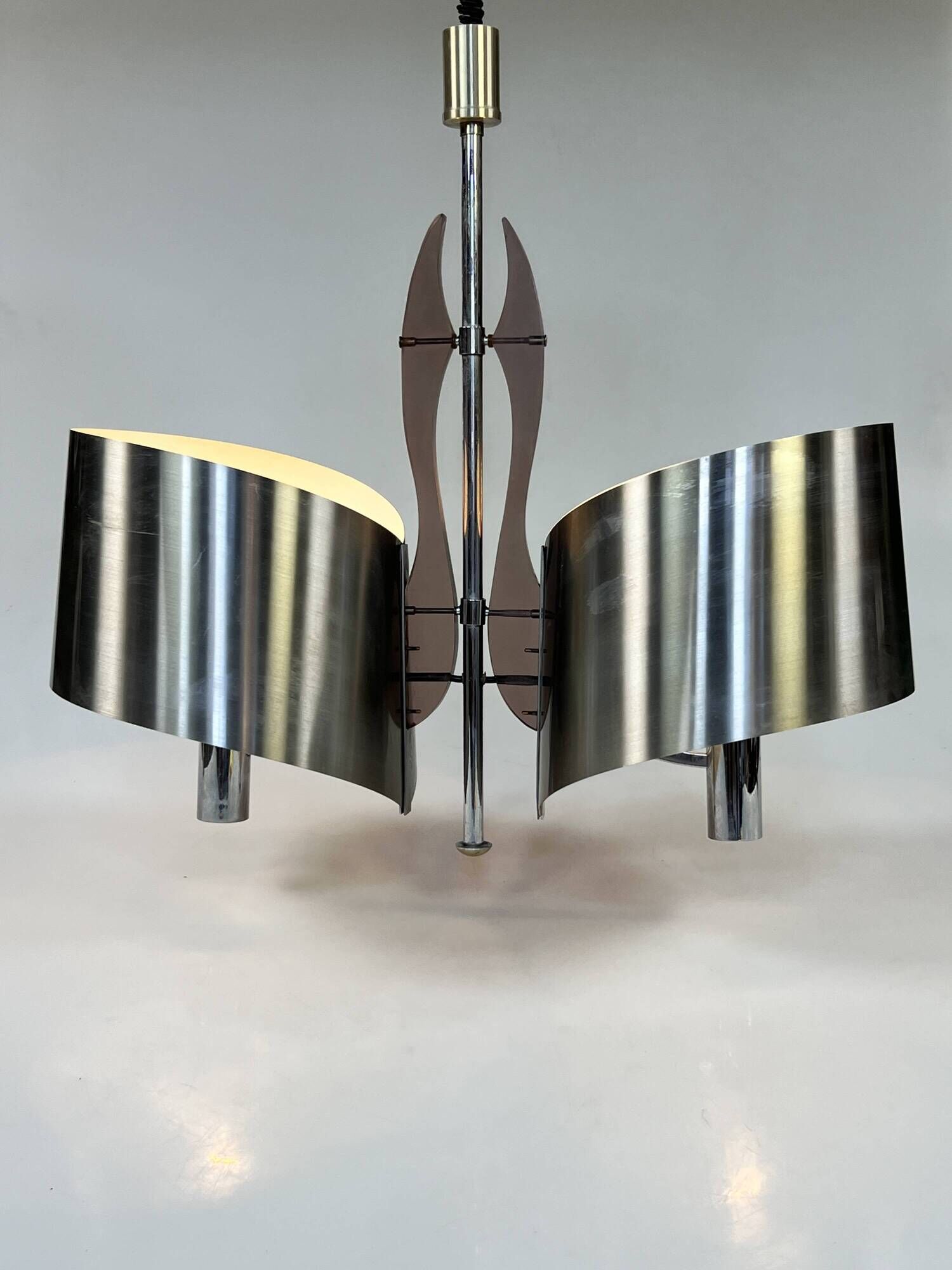 Vintage Maison Charles Pendant Lamp, France 60's