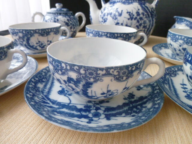 Japan porcelain tea set 6 people