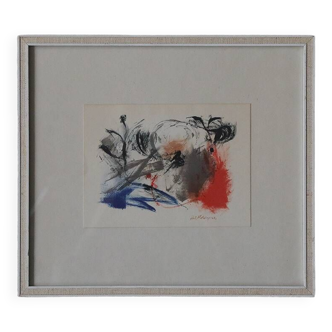 Paul Holsby, Color Lithograph, 1962, Framed