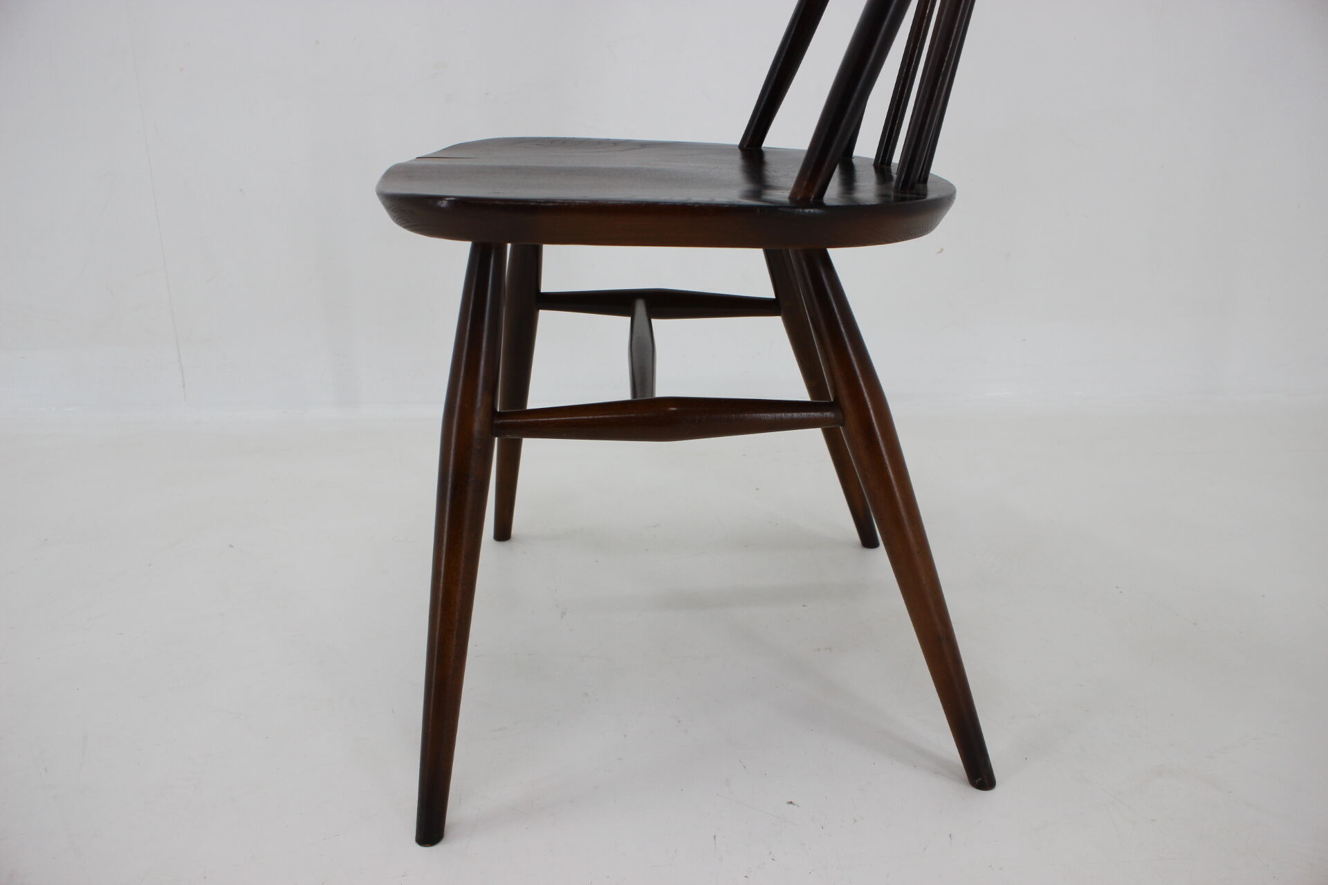 Set of 6 dining windsor chairs by Lucian Ercolani, italy, 1960