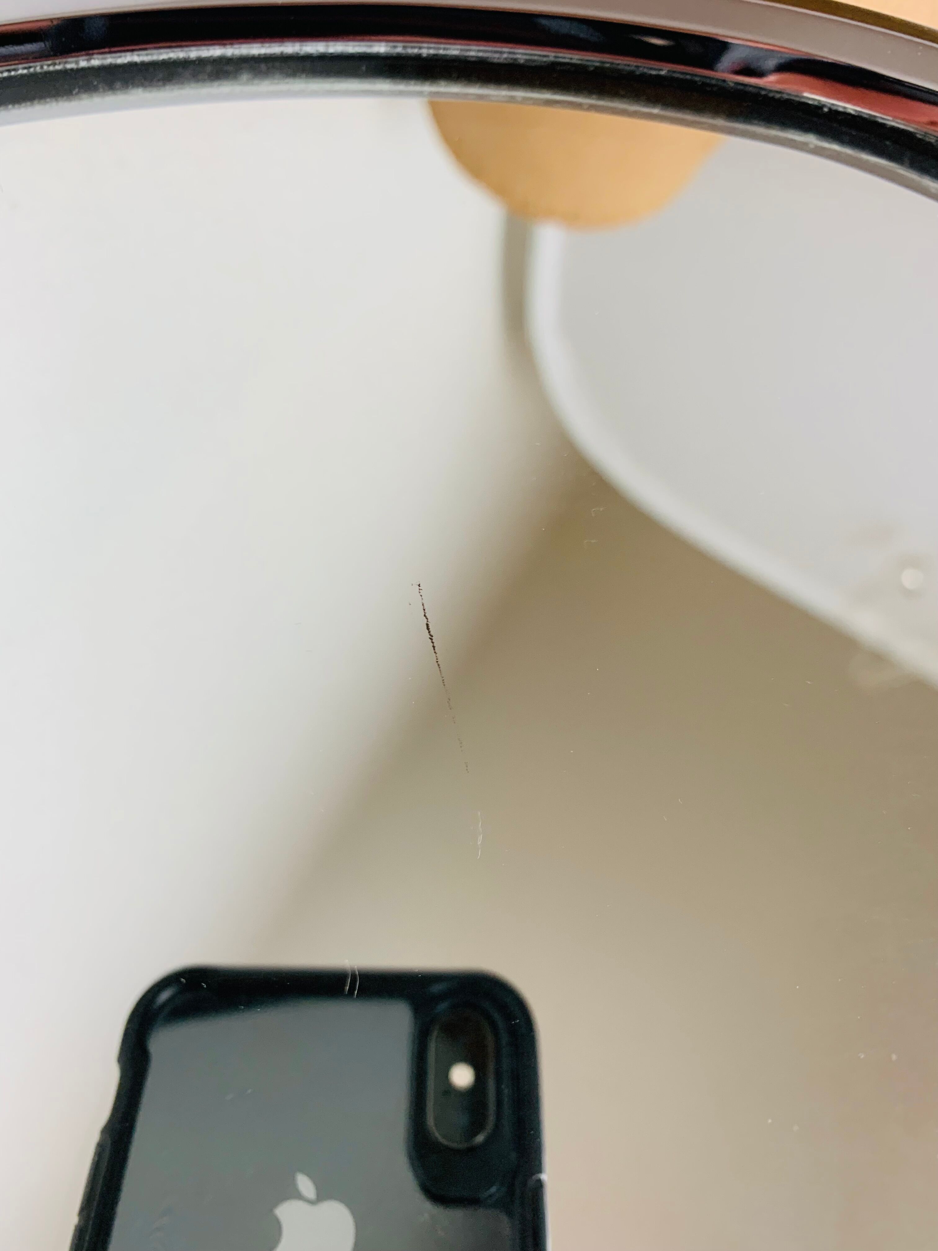 Oval mirror 51 x 81 cm chrome 1970