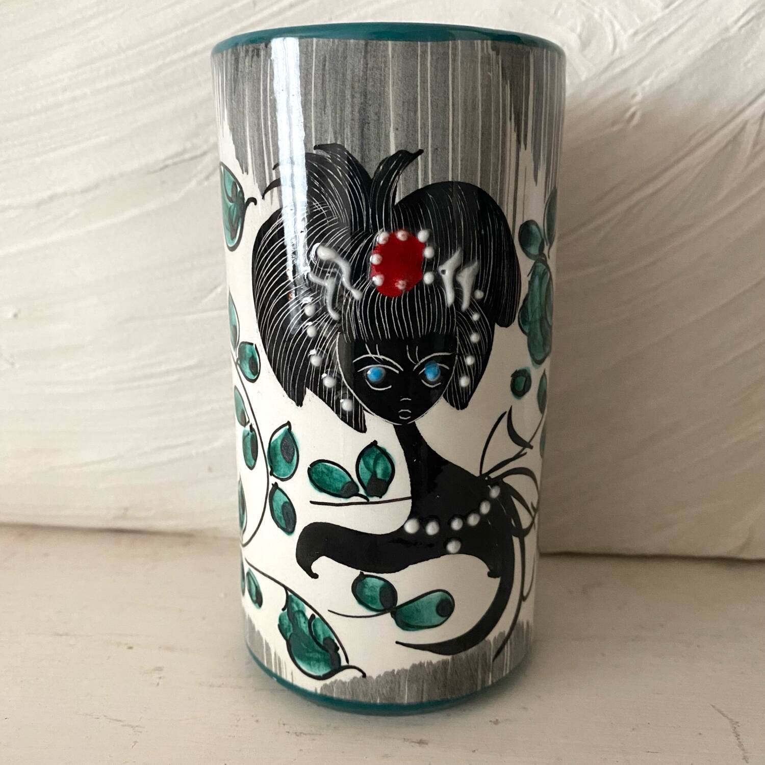 Italian Albisola vase, 12 cm, 1960s