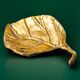 Brutalist leaf tray by David Marshall in bronze, 1970s
