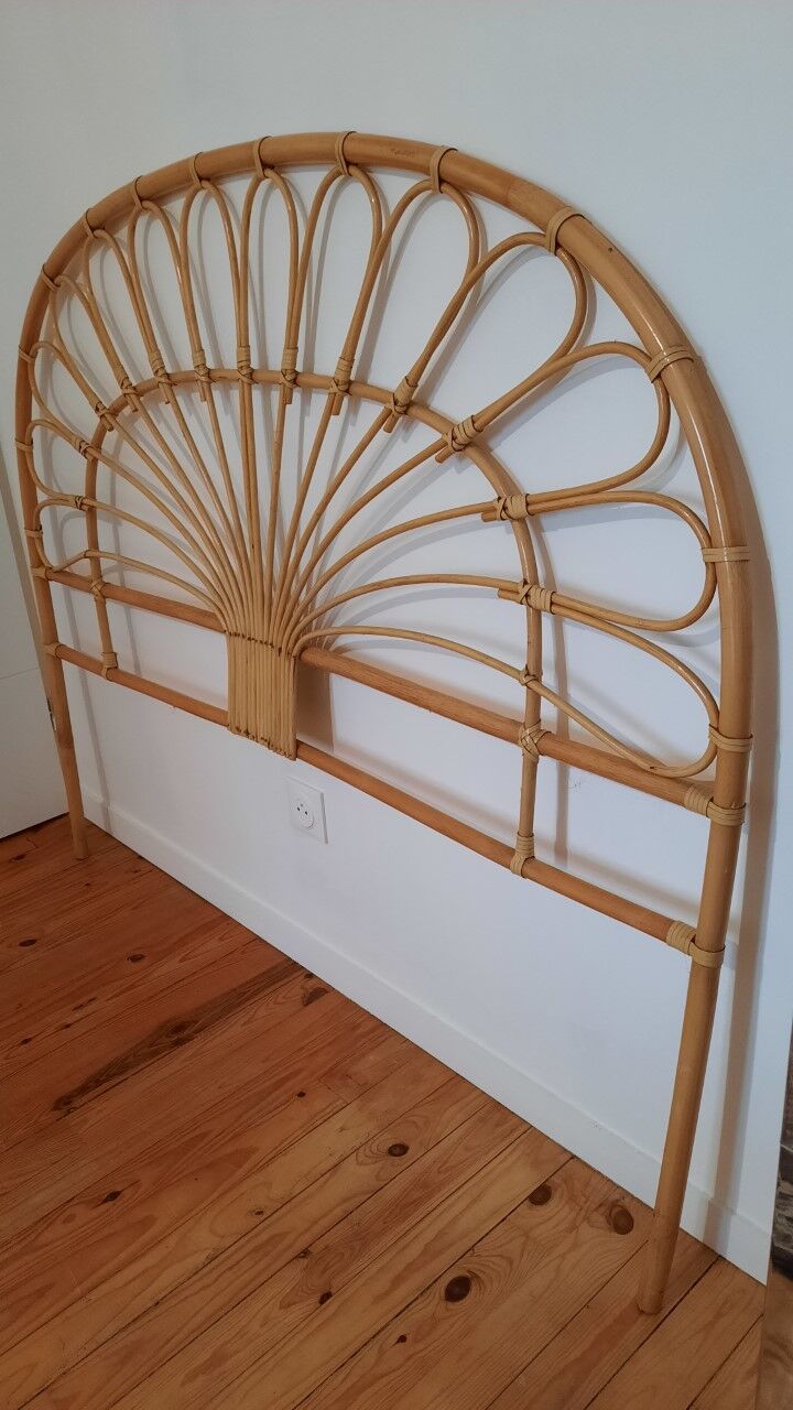 Rattan headboard