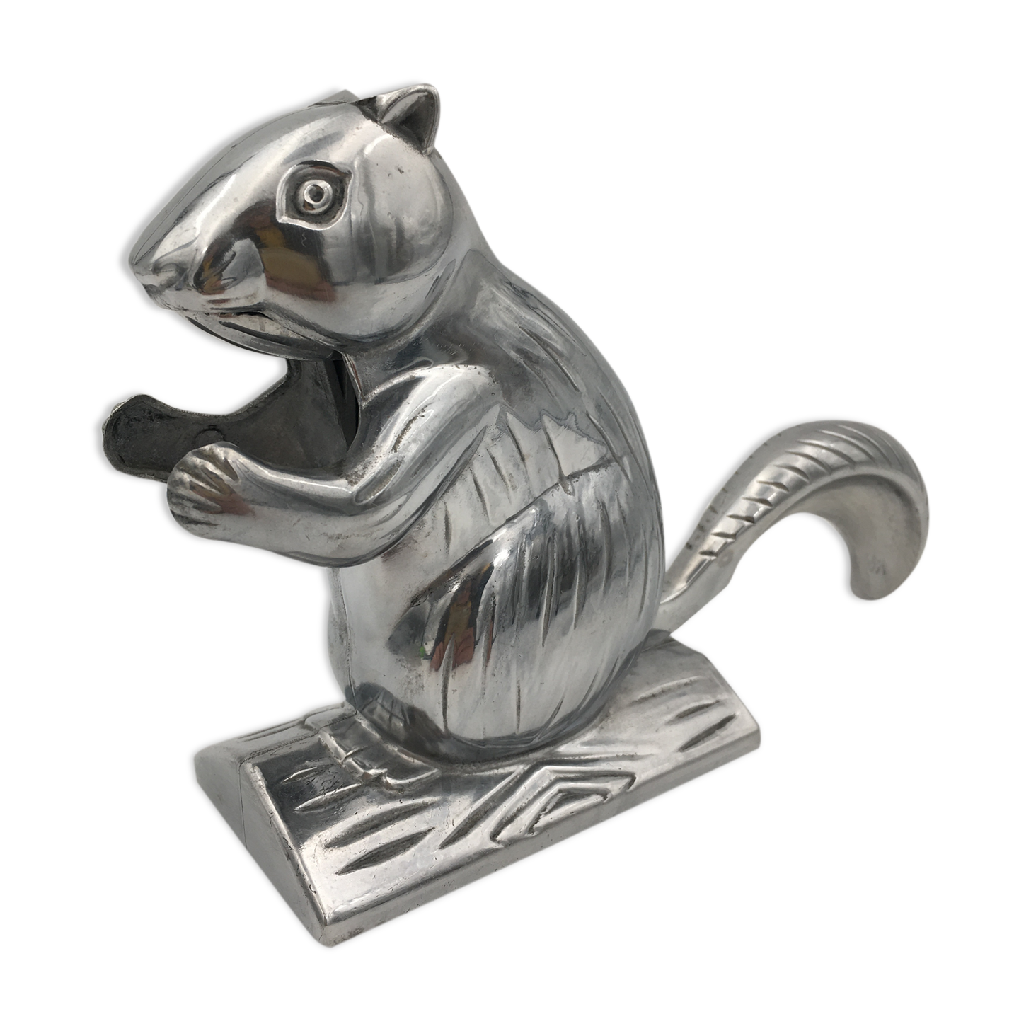 Nutcrackers, vintage nutcrackers squirrel shape, aluminum - 20th century