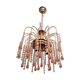 Metal and vintage stamps chandelier