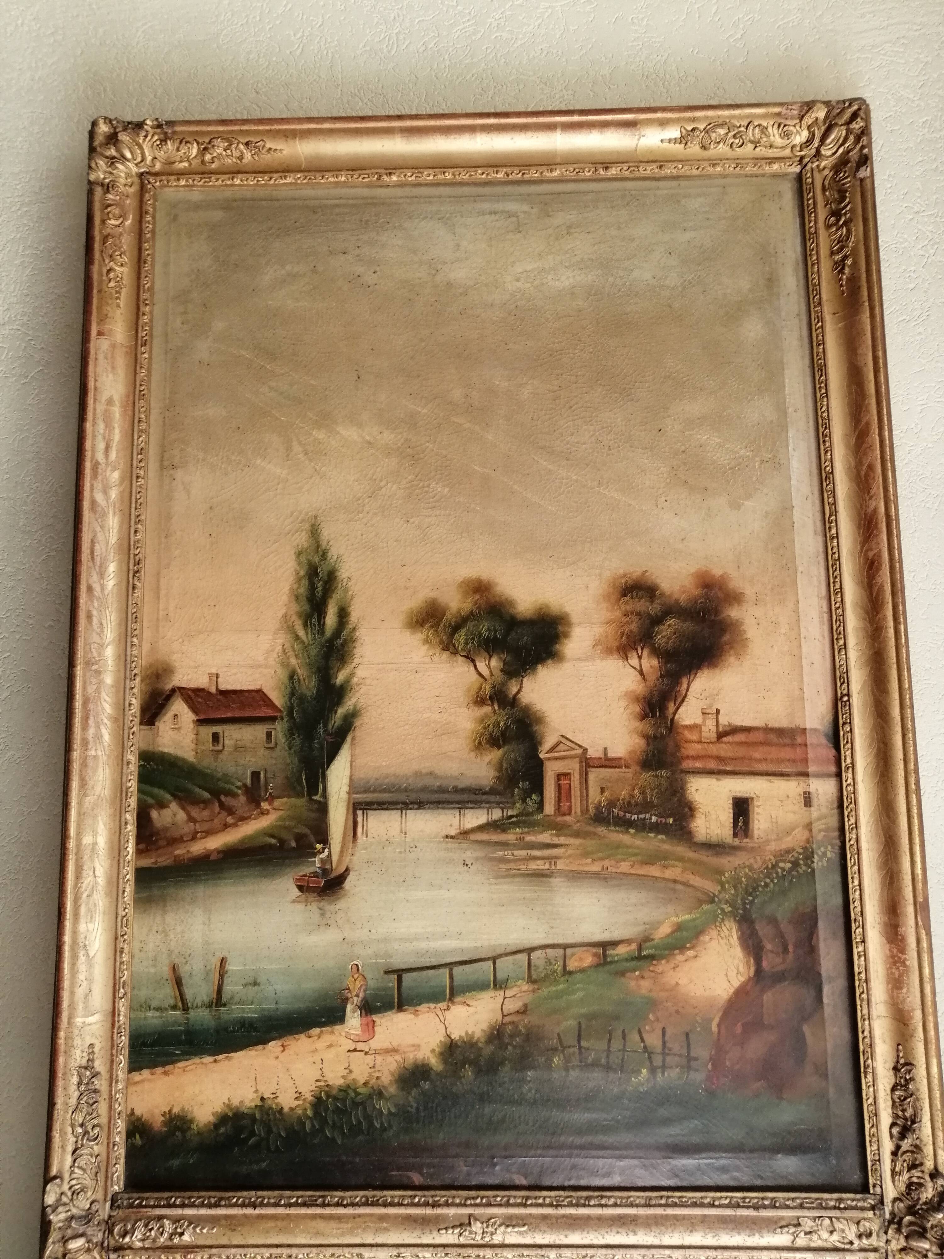 Antique trumeau 19th century